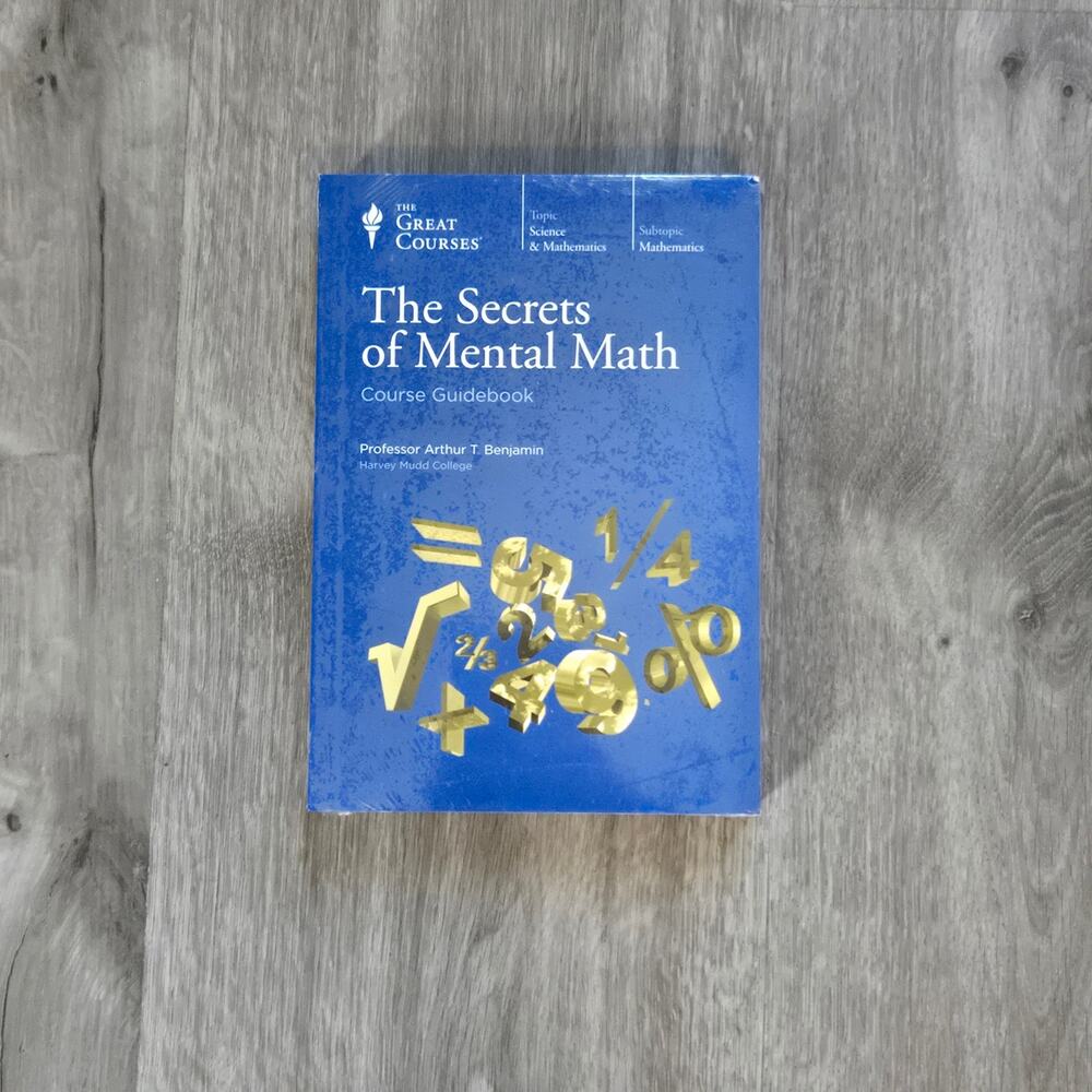 NEW Sealed The Great Courses The Secrets of Mental Math DVD and Guidebook